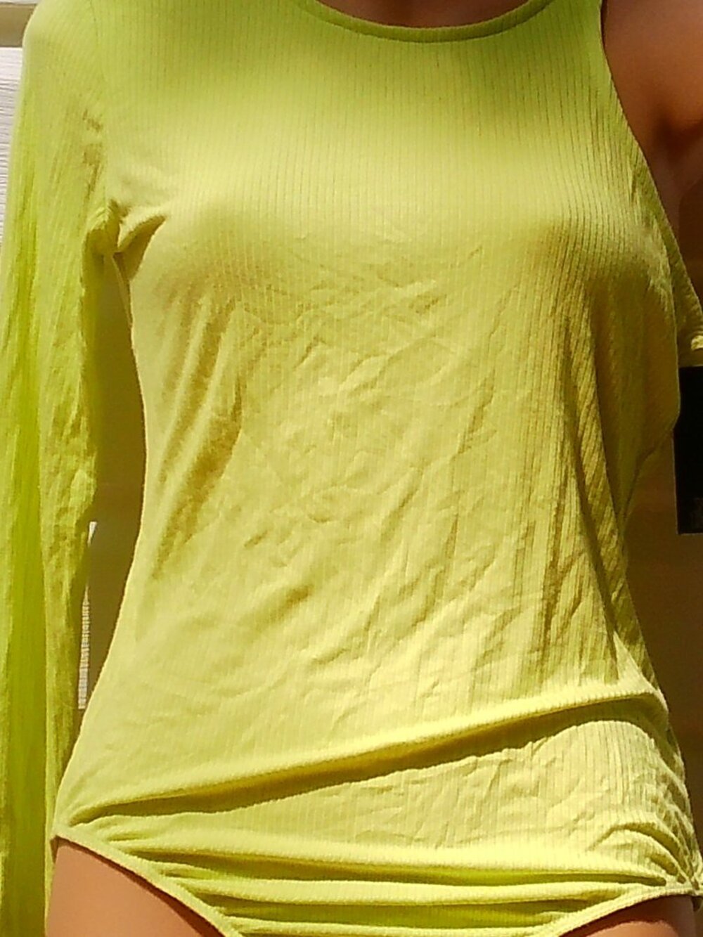 WILD FABLE BODY SUIT LIME GREEN  SIZE M NEW WITH TAGS